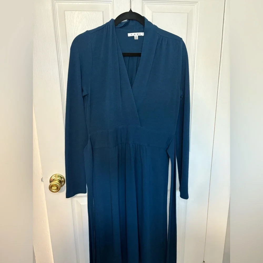 Cabi Teal Wrap Dress | Effortlessly Flattering & Comfortable | Size Small - Picture 7 of 12